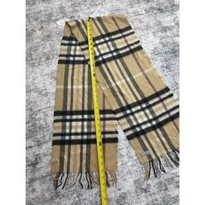 Womens Mens 100% Cashmere Germany Made Plaid Nova check Warm Scarves Wool Scarf